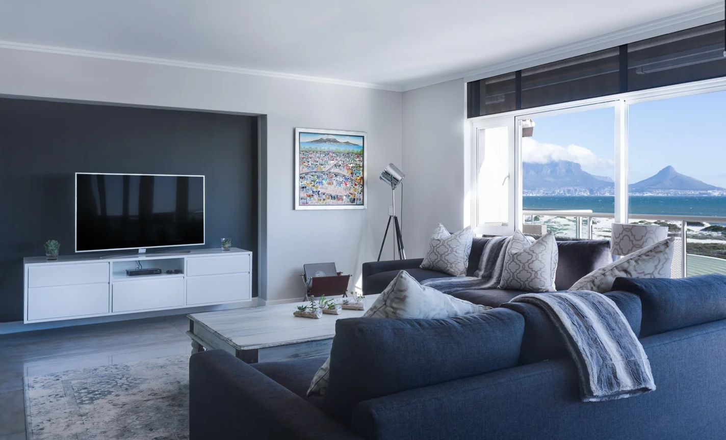 Colours that reflect the view outside.