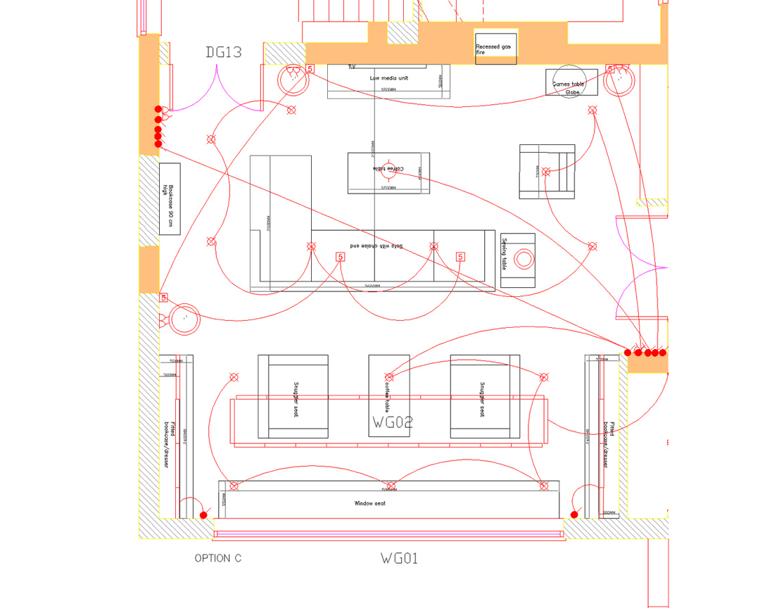 Lighting and socket plans